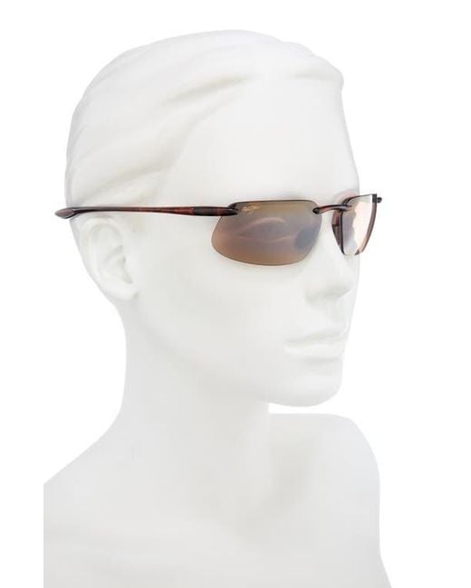 Maui Jim Brown Polarized Rectangular Sunglasses