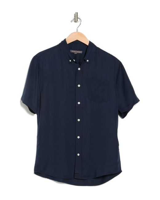 Slate & Stone Blue Short Sleeve Button-down Shirt for men