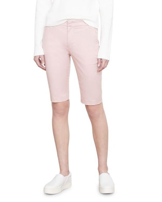 Vince Pink Coin Pocket Stretch Cotton Berumuda Shorts