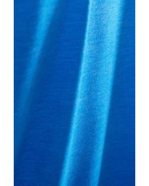 Bugatchi Blue Three-Button Performance Polo for men