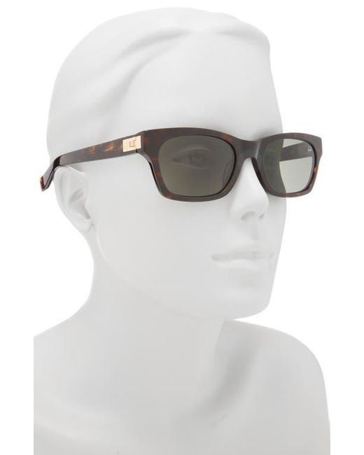 Dunhill Gray 53Mm Rectangular Sunglasses for men