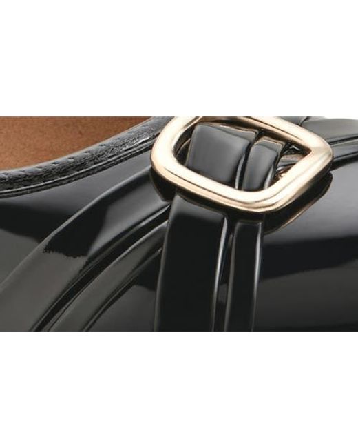White Mountain Black Calming Buckle Strap Flat