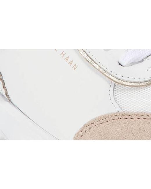 Cole Haan White Grand Crosscourt Hallet Run Sneaker