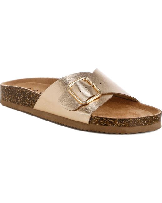 LONDON RAG Uvaria Slide Sandal in Brown | Lyst