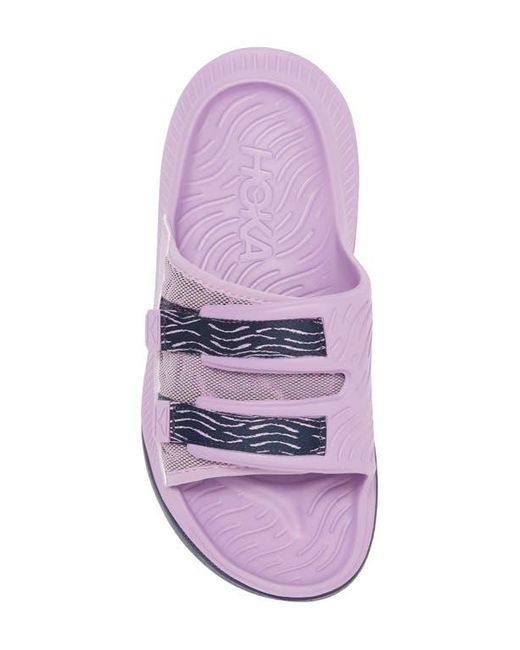 Hoka One One Purple Gender Inclusive Ora Luxe Slide Sandal