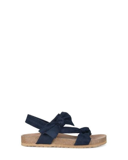 Journee Collection Blue Journee Xanndra Knotted Slingback Sandal