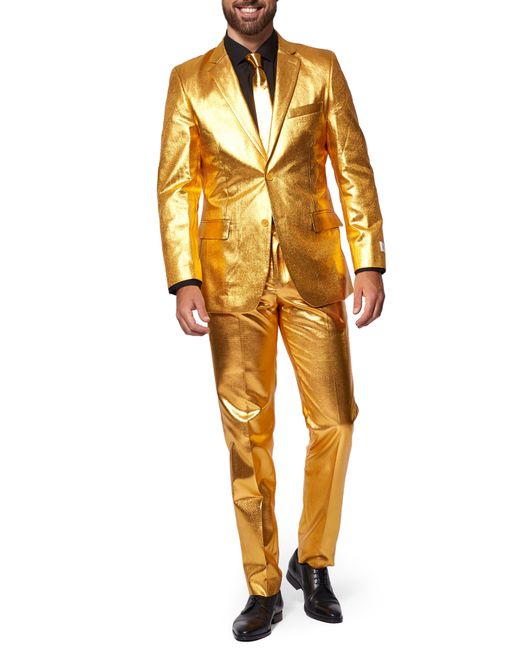 Opposuits Yellow Groovy Gold Two Button Notch Lapel Suit for men