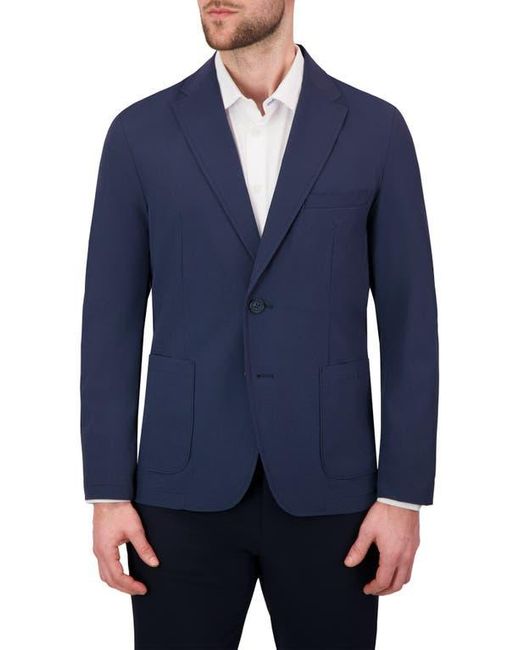 C-LAB NYC Blue Packable Woven Tech Jacket for men