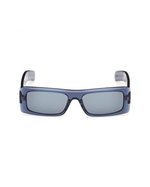 Adidas Blue Rectangular Sunglasses for men