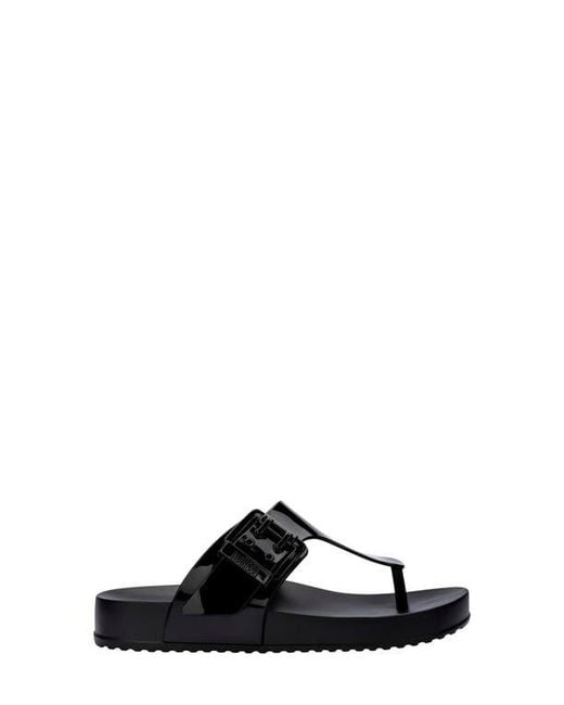 Melissa Black Cozy Platform Flip Flop