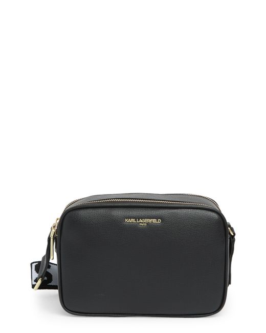 Karl Lagerfeld Maybelle Camera Crossbody Bag In Black/gold At Nordstrom ...