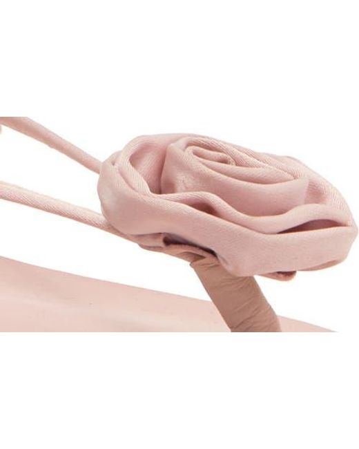 Reformation Pink Vicky Rosette Sandal