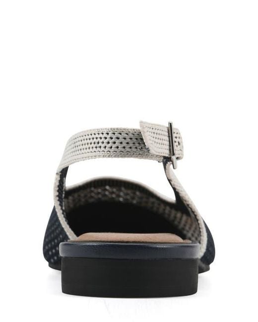 White Mountain Multicolor Bonie Slingback Flat