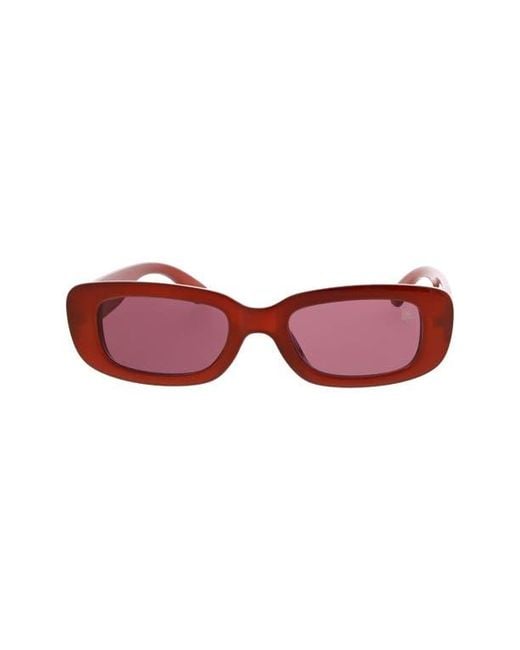 Roxy Red 53Mm Slim Oval Sunglasses