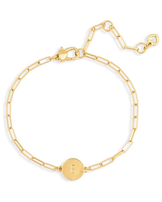 Kate Spade Metallic Initial Charm Chain Bracelet