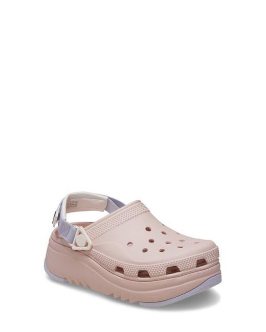 CROCSTM Pink Hiker Xscape Colorblock Platform Slingback Clog