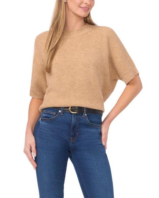 Halogen® Blue Short Sleeve Sweater