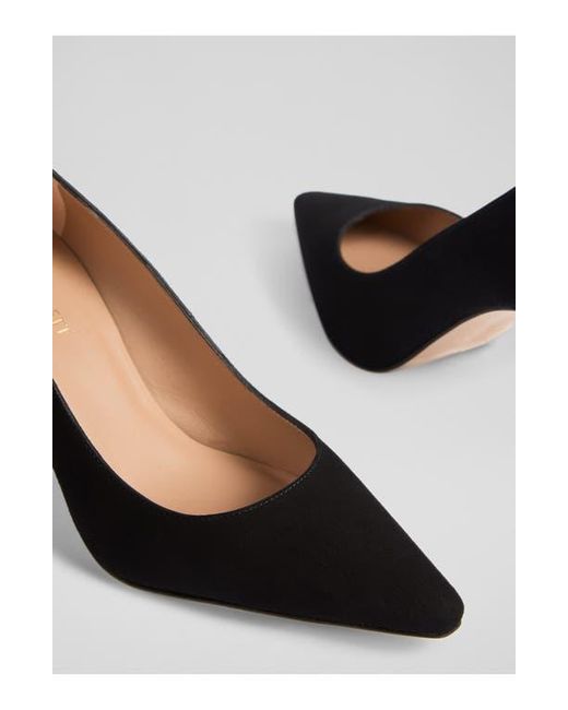 L.K.Bennett Black New Floret Pointed Toe Pump