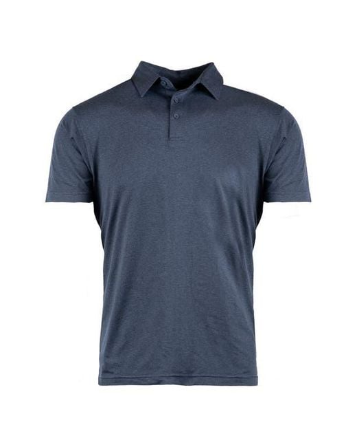 Burnside Blue Soft Jersey Polo for men
