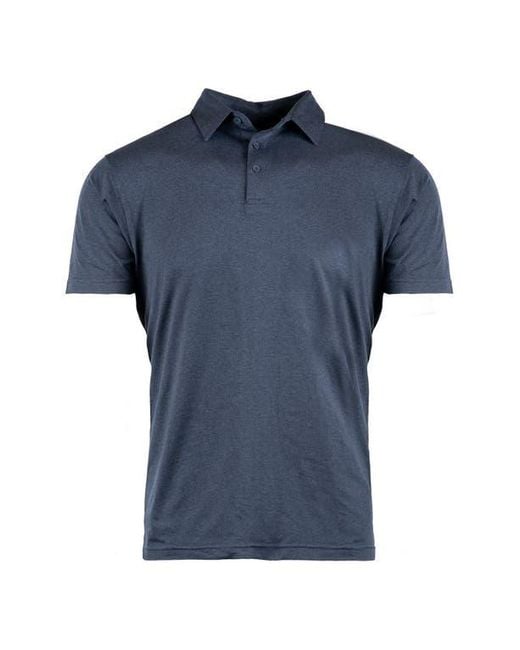 Burnside Blue Soft Jersey Polo for men