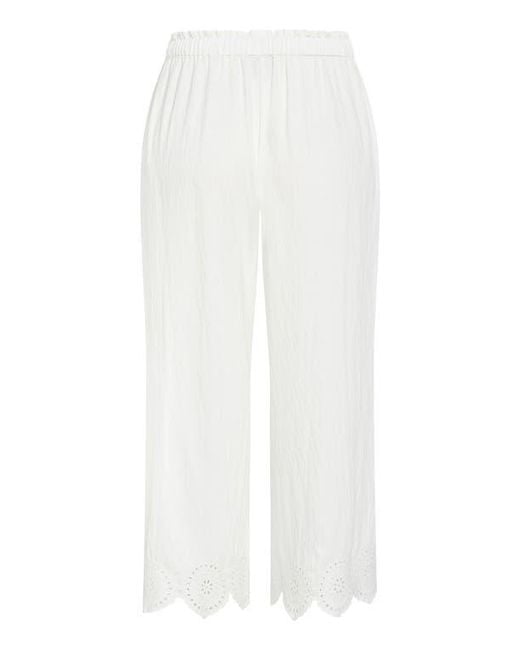 City Chic White Alaia Drawstring Pants
