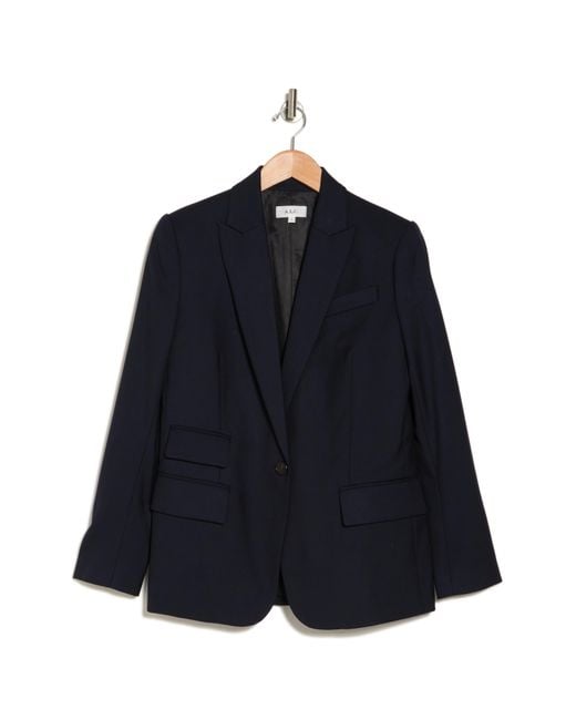 A.L.C. Blue Mavis Wool Blend Jacket