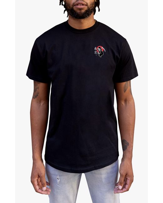 Riot Society Black Reaper Kanji Cotton T-shirt for men