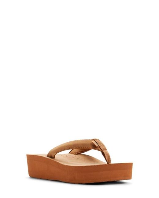 Roxy Brown Melinda Platform Flip Flop