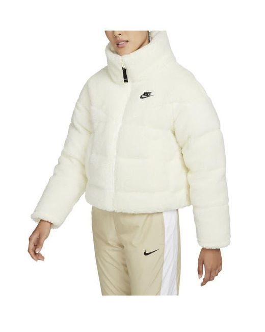 Nike City Series Therma Fit Down Fleece Jacket in White Lyst