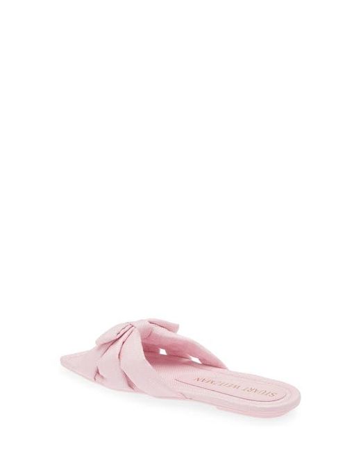 Stuart Weitzman Pink Sofia Slide Sandal