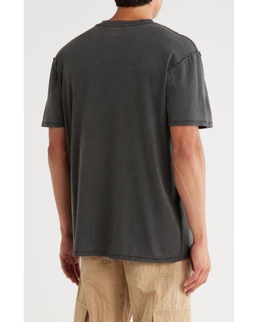 DIET STARTS MONDAY Black West Loop Speedway Graphic T-Shirt for men