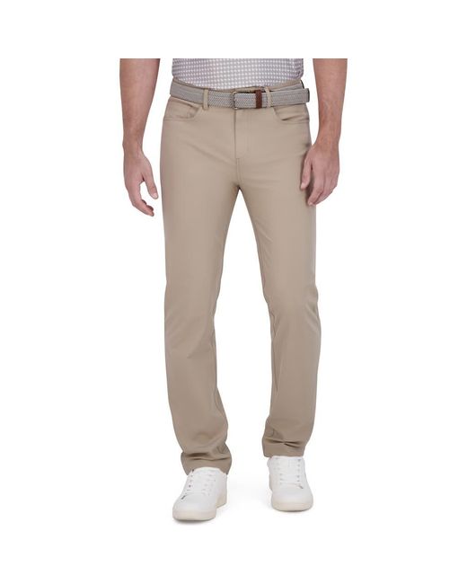 Ben Sherman Natural Solid 4-Way-Stretch Tech Golf Pants for men
