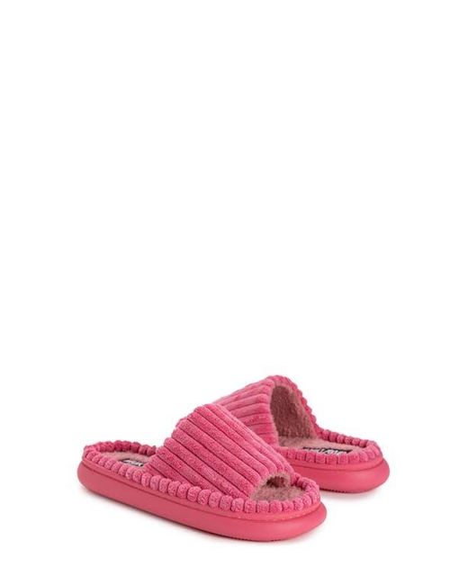 Muk Luks Pink Marsai Molly Faux Shearling Lined Slipper