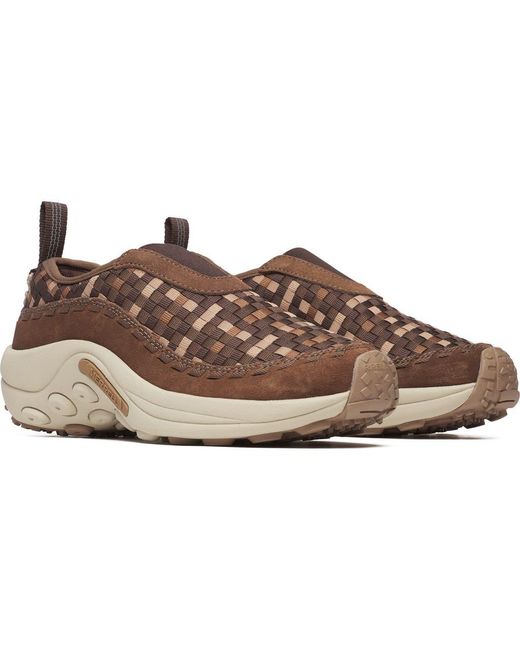 Merrell Brown Jungle Moc Toe Woven Slip-On Sneaker