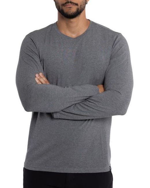 Xray Jeans Gray Crewneck Long Sleeve T-Shirt for men