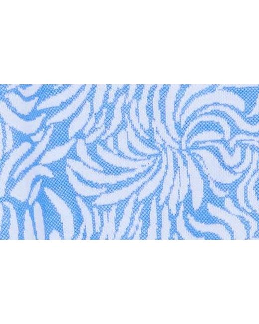 Ruby Rd Blue Terry Jacquard Tunic
