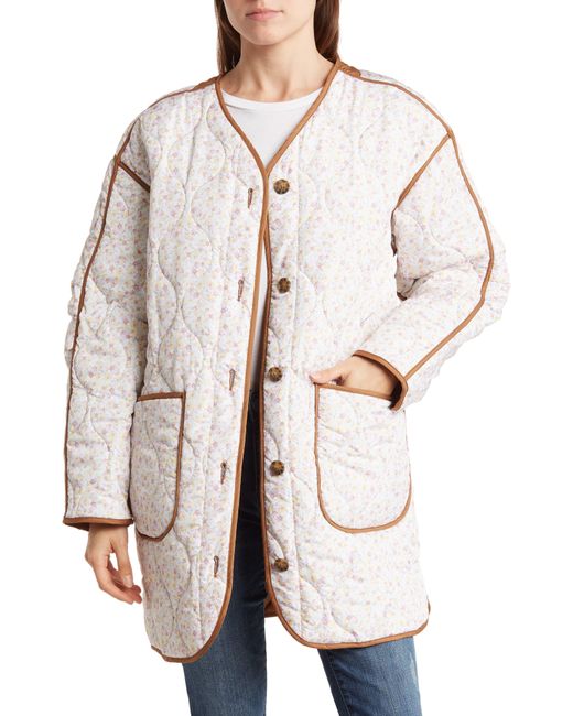 Lucky Brand Natural Reversible Onion Quilt Jacket