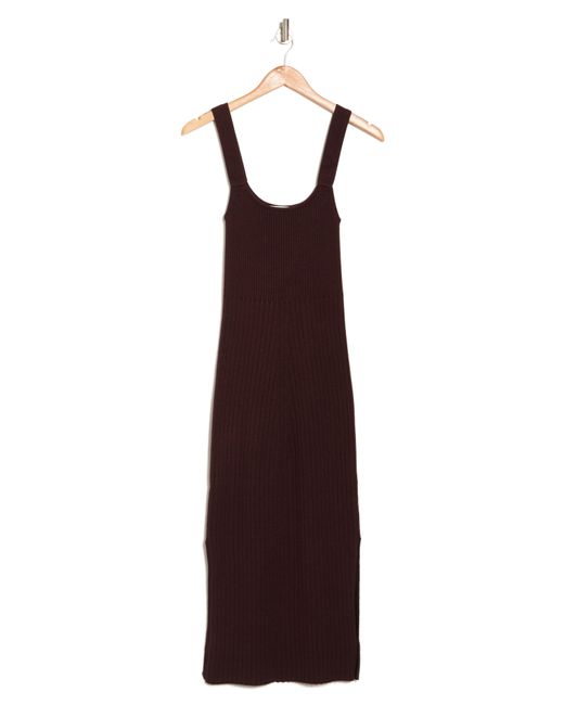 Wayf Ribbed Tank Dress In Chocolate At Nordstrom Rack in Brown | Lyst