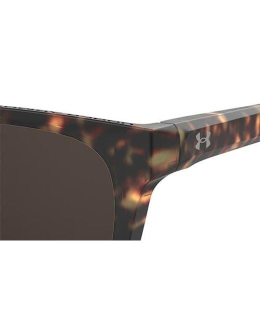 Under Armour Multicolor 55Mm Gradient Polarized Rectangular Sunglasses
