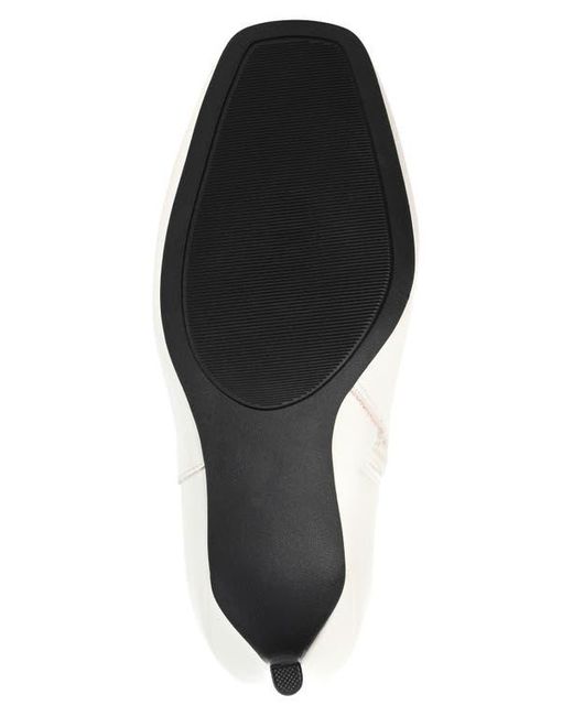Journee Collection White Silvy Stiletto Ankle Bootie