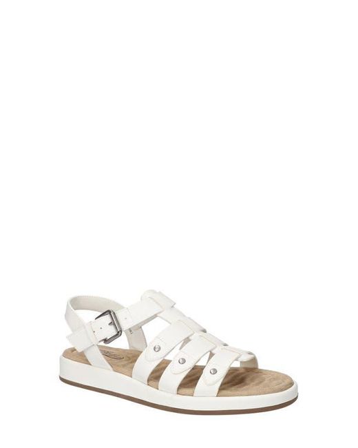 Easy Street White Chirp Quarter Strap Gladiator Sandal