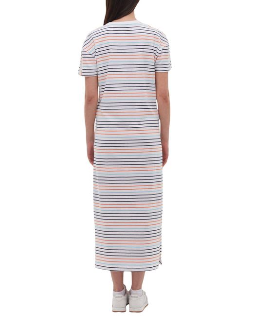 Bench White Phoena Stripe T-shirt Dress