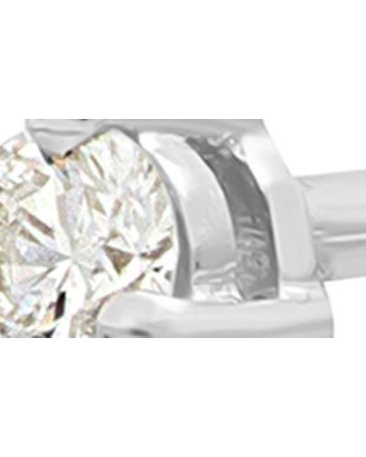 Bony Levy White Aviva Diamond Drop Earrings