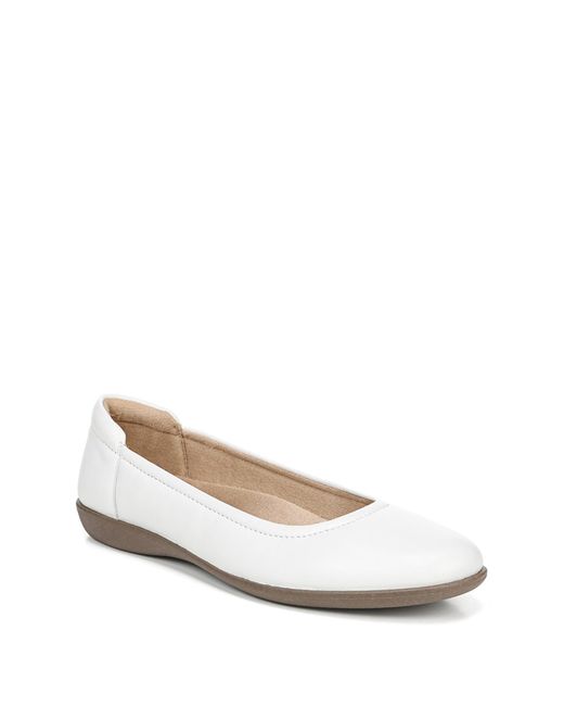 naturalizer white flats