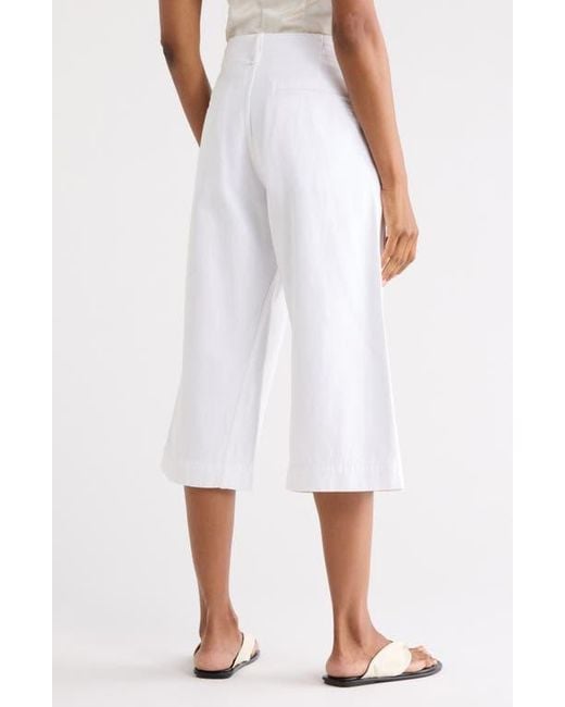 Rag & Bone White Jade High-Rise Capri