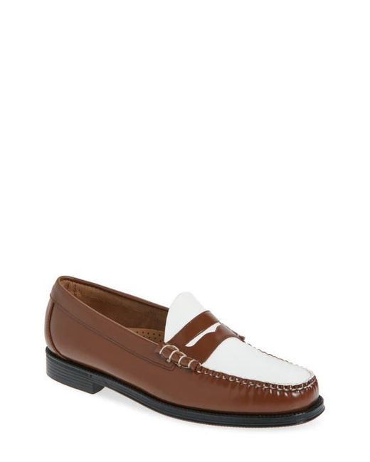 G.H.BASS Brown Larson Easy Weejun Penny Loafer for men