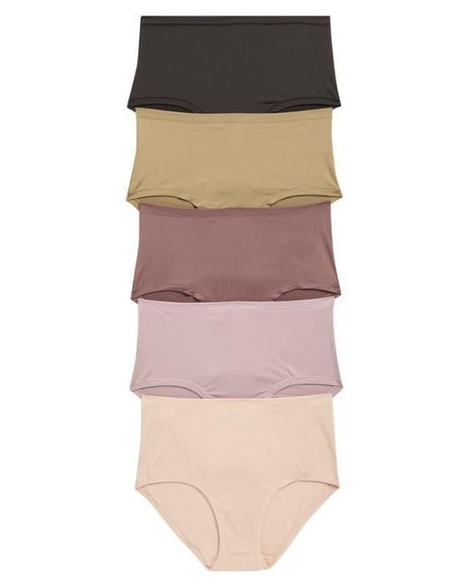 Nordstrom Rack Multicolor Ultimate Stretch 5-Pack Briefs Assorted 5-Pack Breathable Hipster Briefs
