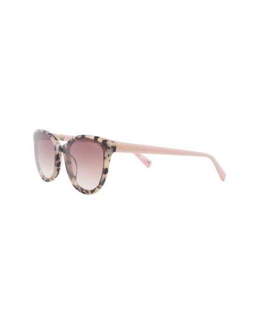 Ted Baker Pink 58Mm Gradient Round Sunglasses