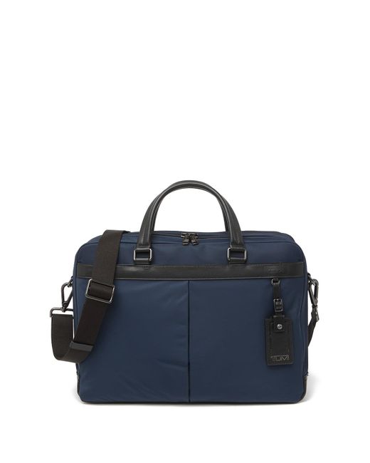 Tumi Blue Berwick Double Zip Brief