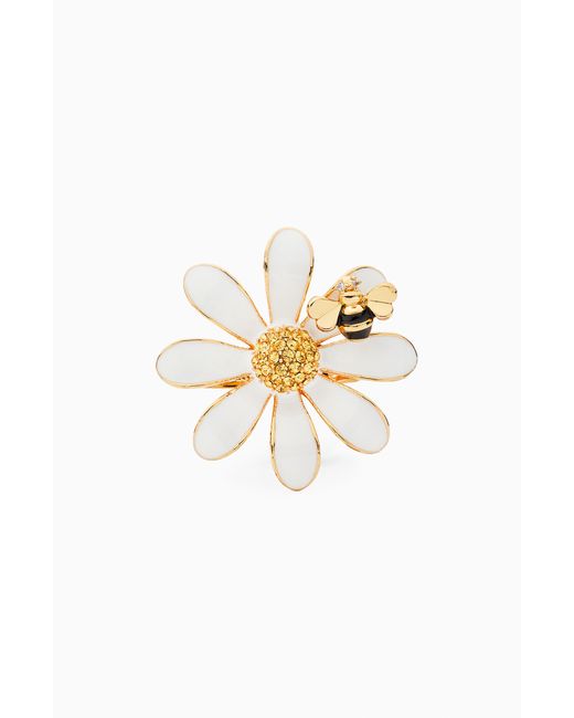 Kate Spade White Dazzling Daisy Ring